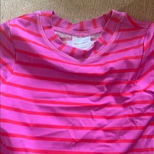 Hanna Andersson Pink Rashguard Swim Top size 4